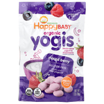 Happy Family Organics, Happy Baby®, Yogis, органические снеки с сублимированным йогуртом и фруктами, для детей, умеющих ползать, ягодное ассорти, 28 г (1 унция)