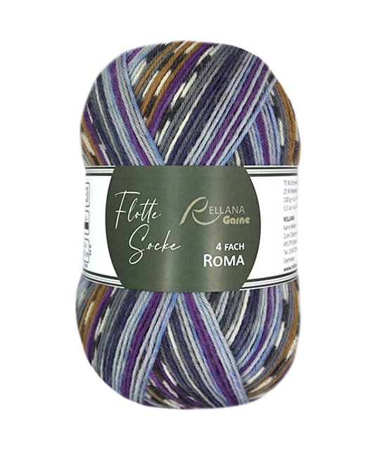 Пряжа Rellana Flotte Socke 4f. Roma (3224)