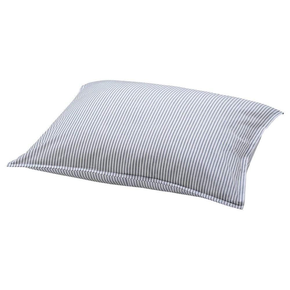 IKEA SOLFIBBLA  (ИКЕА СОЛФИББЛА)  -  Наволочка - белый синий/полоски 50x60 см