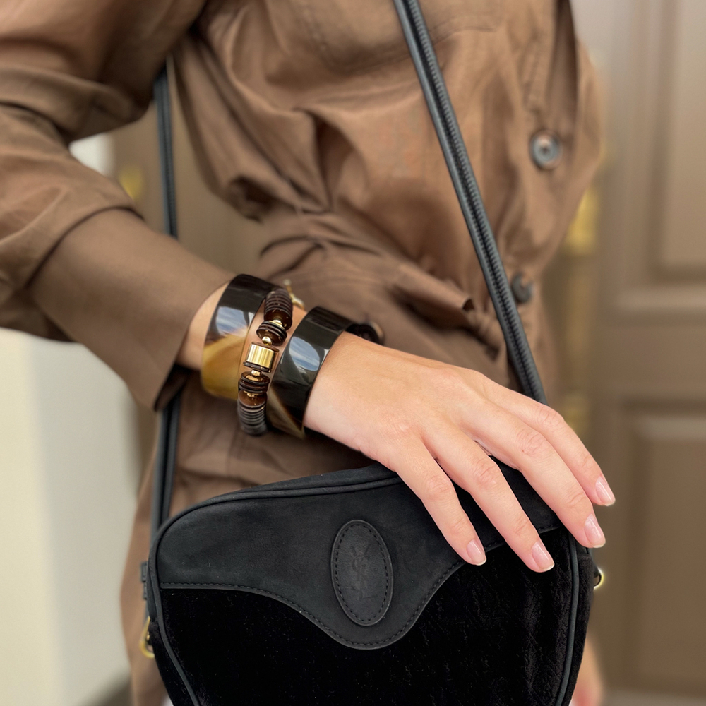 turtle horn bangle mini