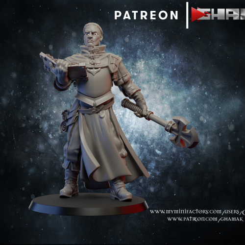Adepta Sororitas Missionary Миссионер №1  миниатюра для dnd, днд, pathfinder, фентези, Настольная игра, НРИ, Варгейм, РПГ