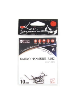 Крючок KOI "KAIRYO HAN SURE-RING", размер 6 (INT)/8 (AS)