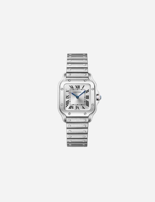 Наручные часы Cartier Santos Silver S