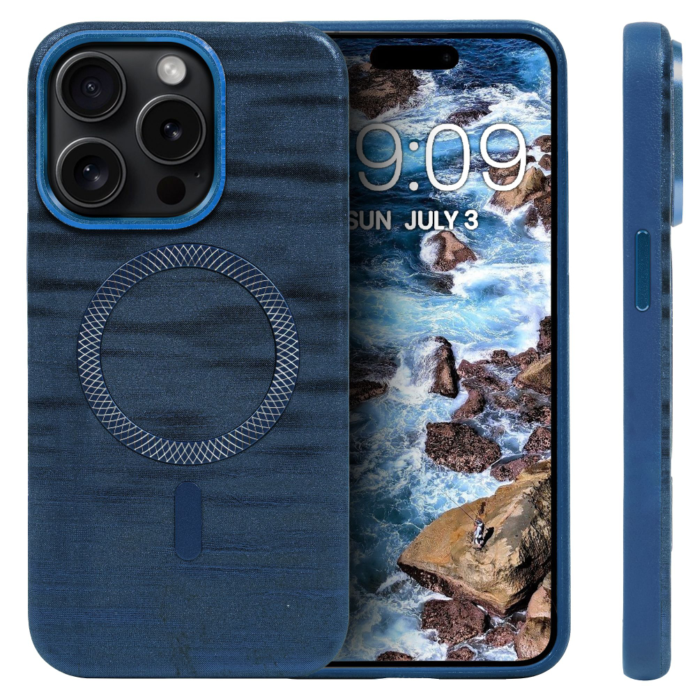 Дизайнерский чехол для IPHONE 15 PRO с поддержкой беспроводной зарядки