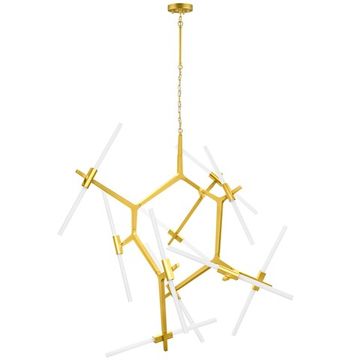 Люстра подвесная 20*G9 742203 золото матовый Struttura Lightstar