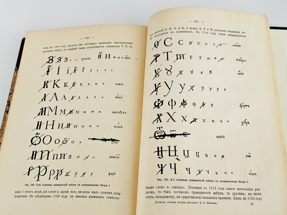 "Иллюстрированная всеобщая история письмен". Я.Б. Шницер. 1903г. - раритет