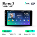 Teyes SPRO Plus 9" для Toyota Sienna 2014-2020