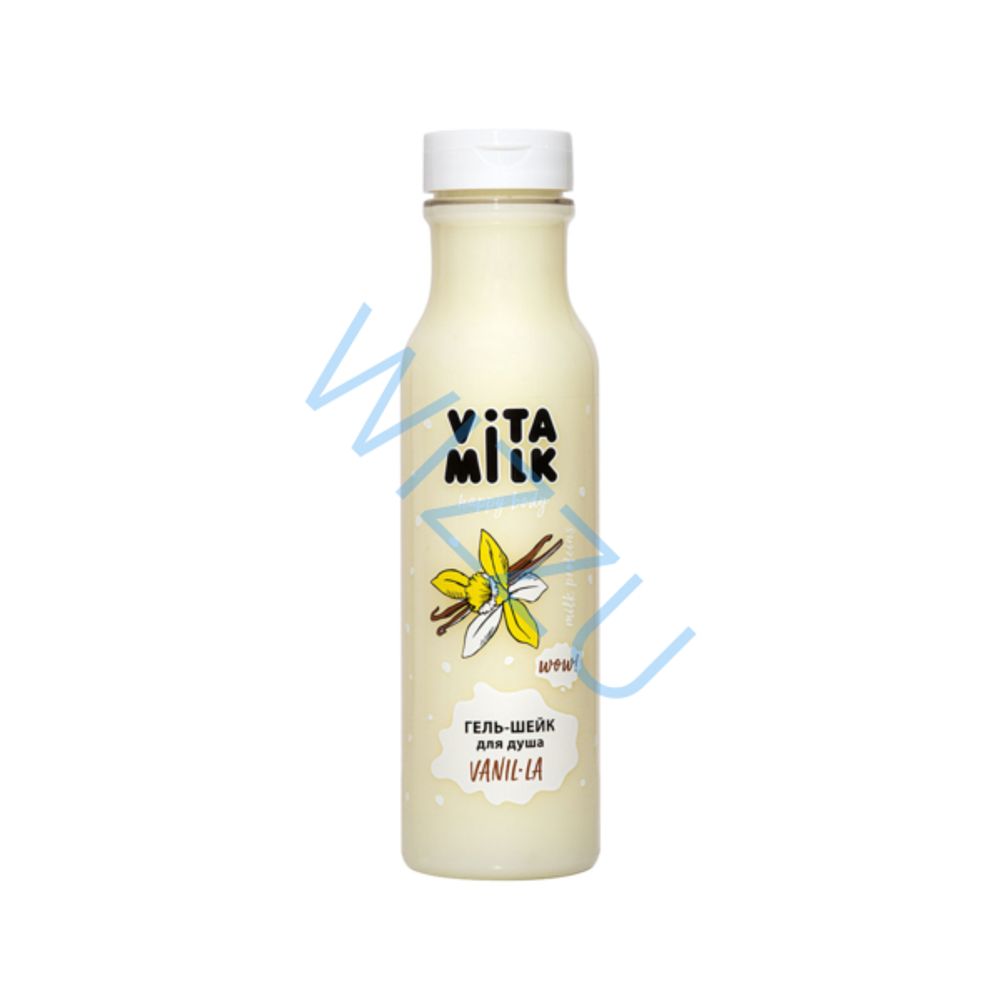 Гель-шейк  для душа  VITAMILK  Ваниль и молоко   350 мл