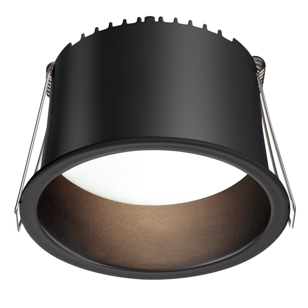 359237 SPOT NT23 536 черный Светильник встраиваемый светодиодный IP20 LED 12W 220V 840Лм 3000К TRAN