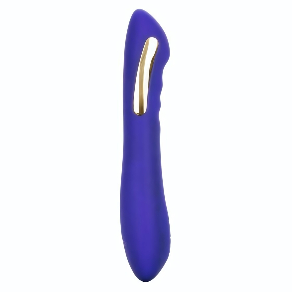 Фиолетовый вибратор с электростимуляцией Intimate E-Stimulator Petite Wand - 18,5 см. (Цвет: фиолетовый)