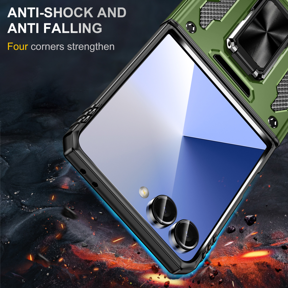 Чехол Safe Case с кольцом и защитой камеры для Samsung Galaxy Z Flip 7