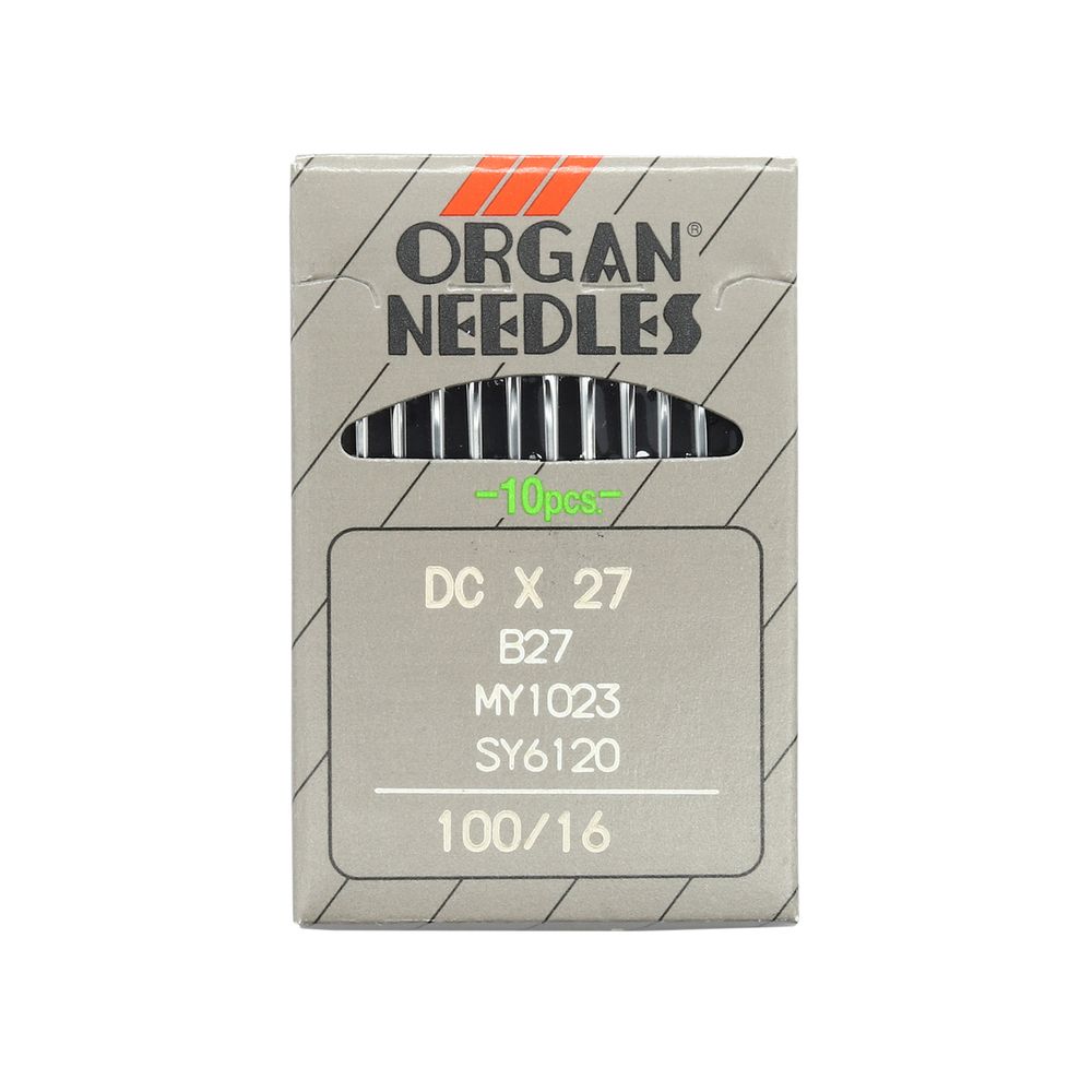 Иглы для промышленных швейных машин DCx27, №100, 10 шт, Organ