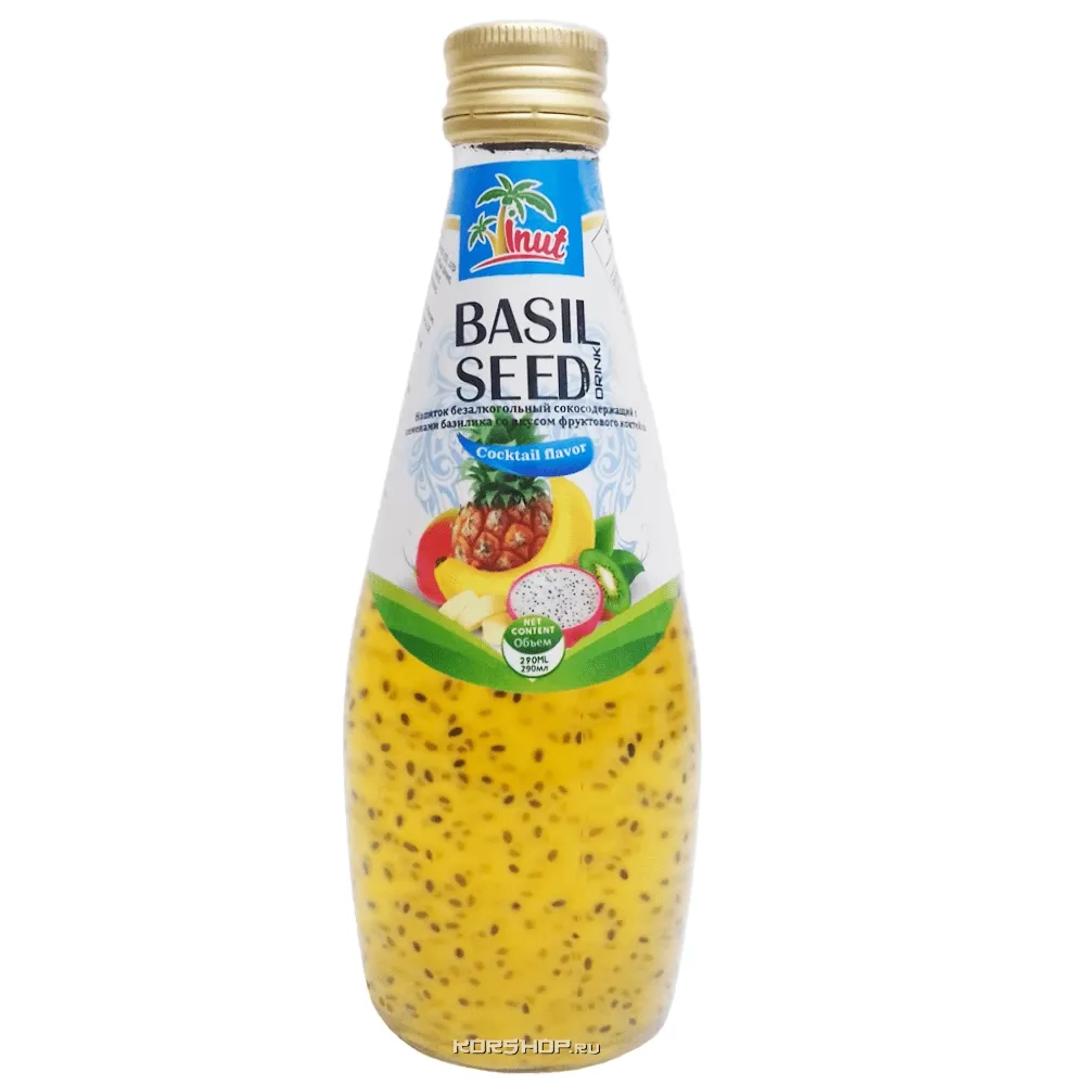Напиток VINUT 290мл Basil seed Pineapple Ананас с семенами Базилика