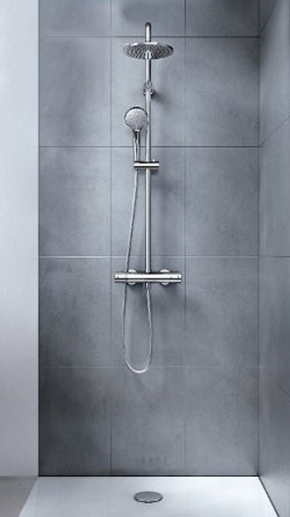 Душевая панель (с термостатом) 27185000 Croma 220 Showerpipe