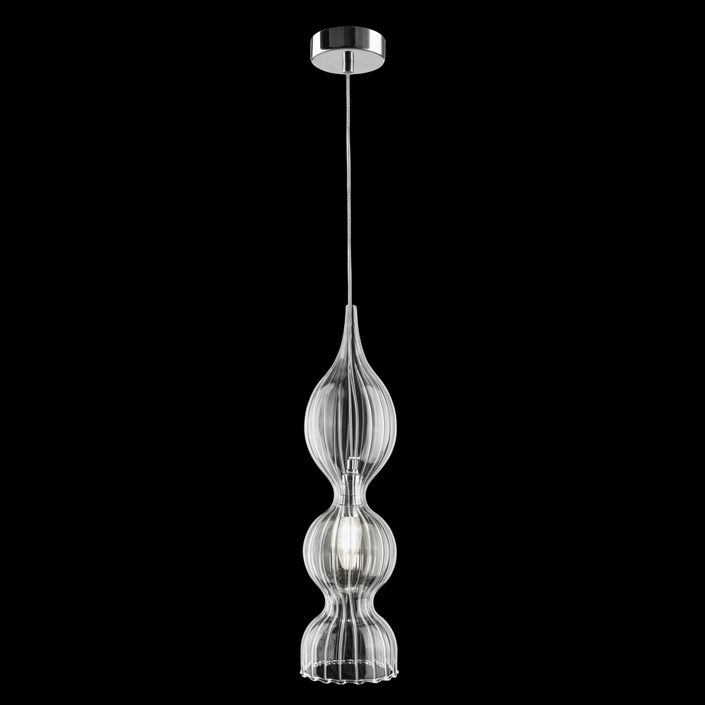 Светильник подвесной Crystal Lux IRIS SP1 B TRANSPARENT