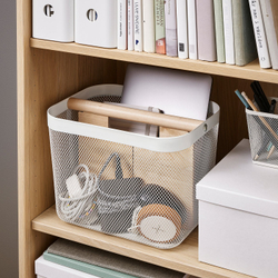 IKEA RISATORP  (ИКЕА РИСАТОРП)  -  Корзина с разделителем - белый 33х24х23 см