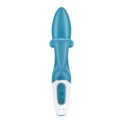 Нереалистичный вибратор Satisfyer Embrace me бирюзовый 21,2 см