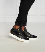 Кожаные кроссовки Giuseppe Zanotti - черный(RM30056)