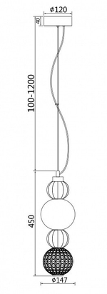 Подвесной светильник Maytoni Collar P069PL-L17CH3K