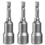 Бита 1/4 " с торцевой головкой магнитная 12х65 мм. 3 шт. INGCO AMN1231