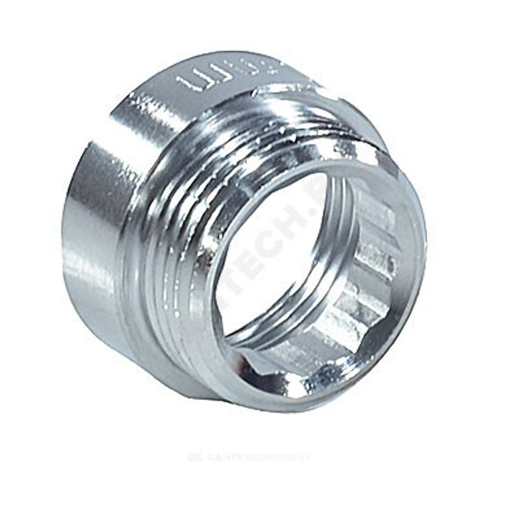 Удлинитель латунь хром Ду 20 (3/4") L=100мм ВР/НР SantechSystems