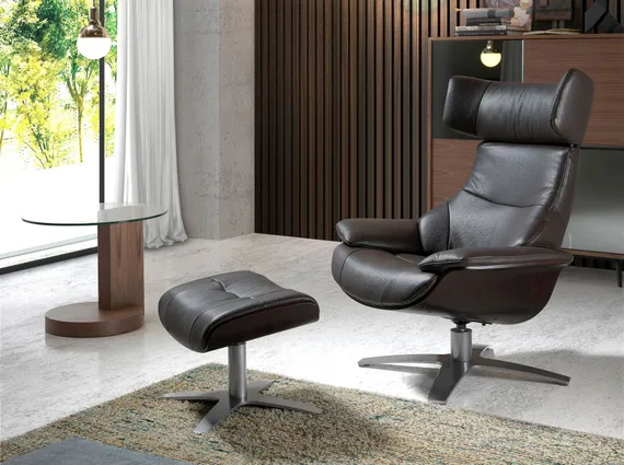 Поворотное кресло с откидывающейся спинкой A985-SILLON