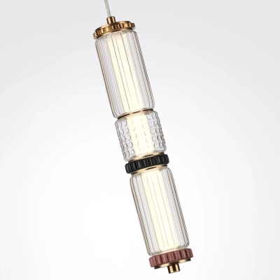 5455/12L L-VISION ODL_EX26 043 сатин.латунь/терракот/черный Подвес LED 12W 4000K COLLIER