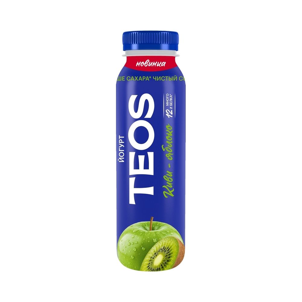 Йогурт TEOS Актив киви-яблоко 1,8 % 260 г