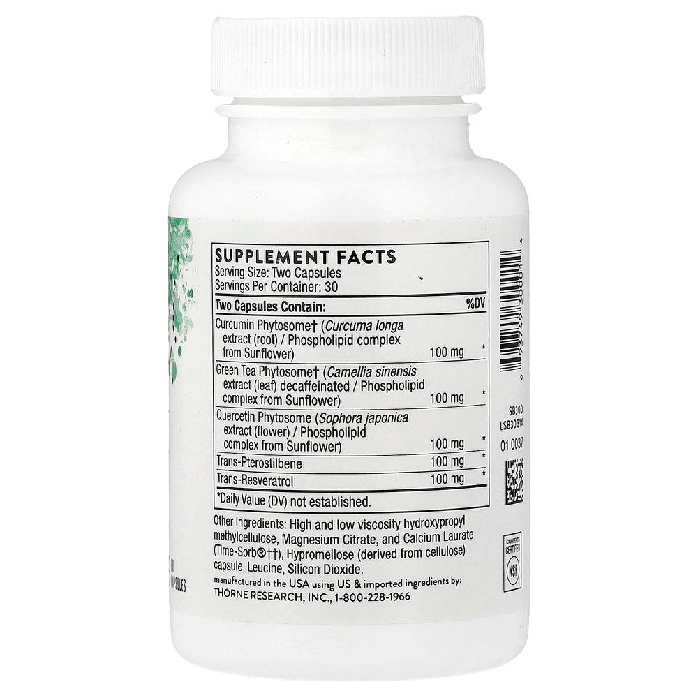 Thorne, PolyResveratrol-SR®, 60 капсул