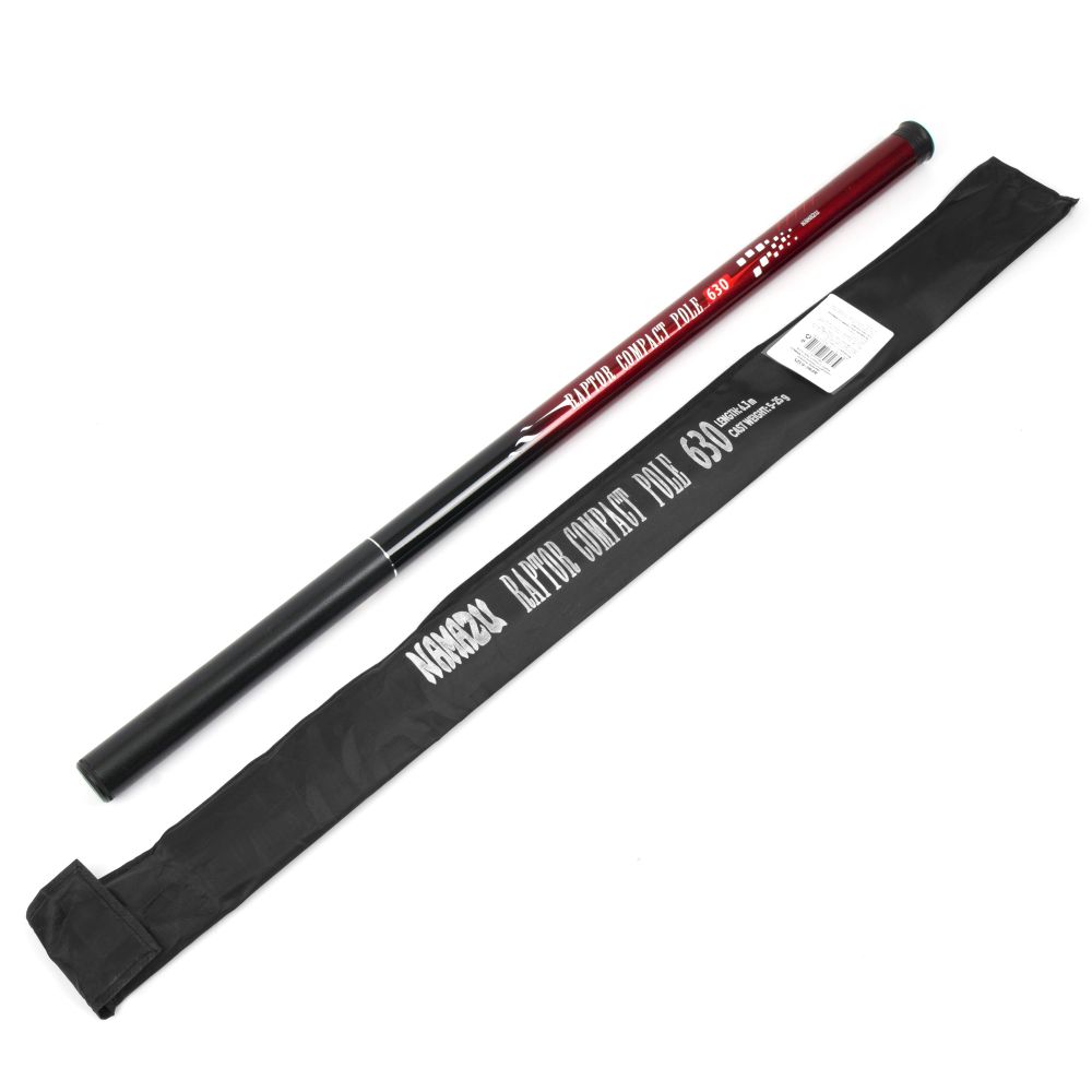 Удилище маховое стеклопластиковое б/к NAMAZU Raptor Compact Pole, 6,3 м, тест 5-25 г/25/