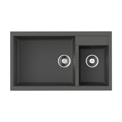 Мойка Tedori 86-2-LB-PL Tetogranit/платина