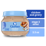 Gerber, 2nd Foods®, курица с подливой для малышей, умеющих сидеть, 71 г (2,5 унции)