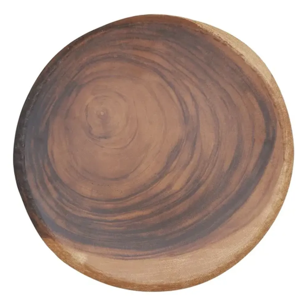 Блюдо для подачи 40*3,8 см доска круглая African Wood пластик меламин P.L. Proff Cuisine