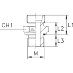Штуцер FE DS12 22x1.5 (корпус)