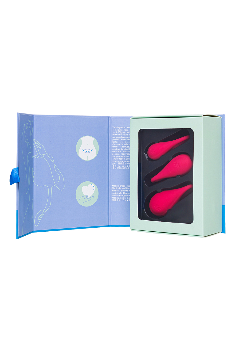 Набор вагинальных шариков Satisfyer Yoni красный 13,5 см