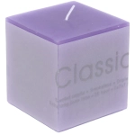 Свеча «Classic» 7*7*7,5см цвет лавандовый ZD-131