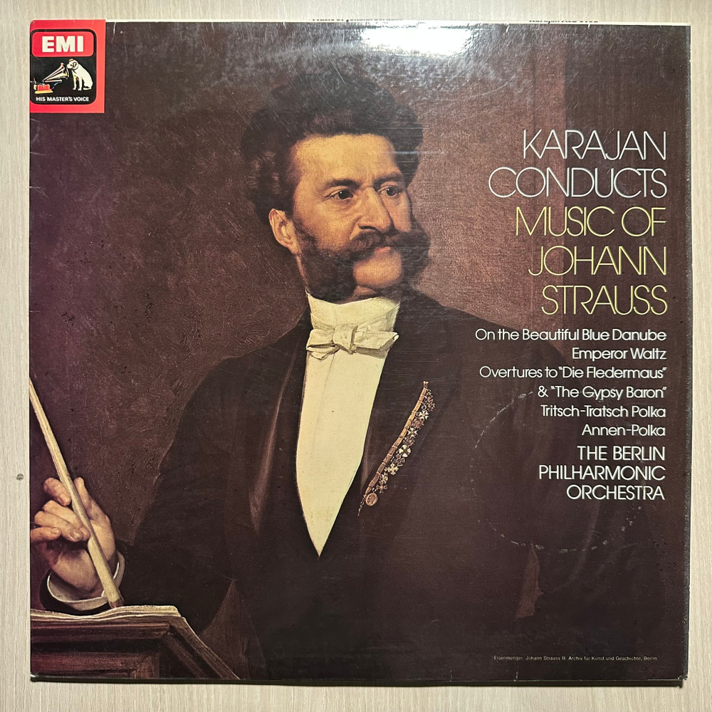 Штраус, Караян, Берлинский филармонический оркестр (Англия 1976г.)