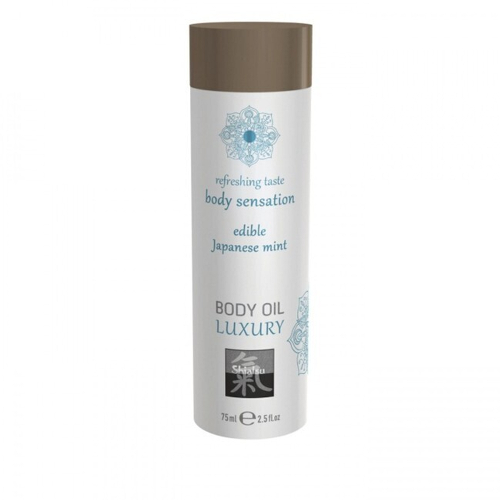 Съедобное масло для тела Body Oil LUXURY Японская мята (75 мл) (Цвет: прозрачный)