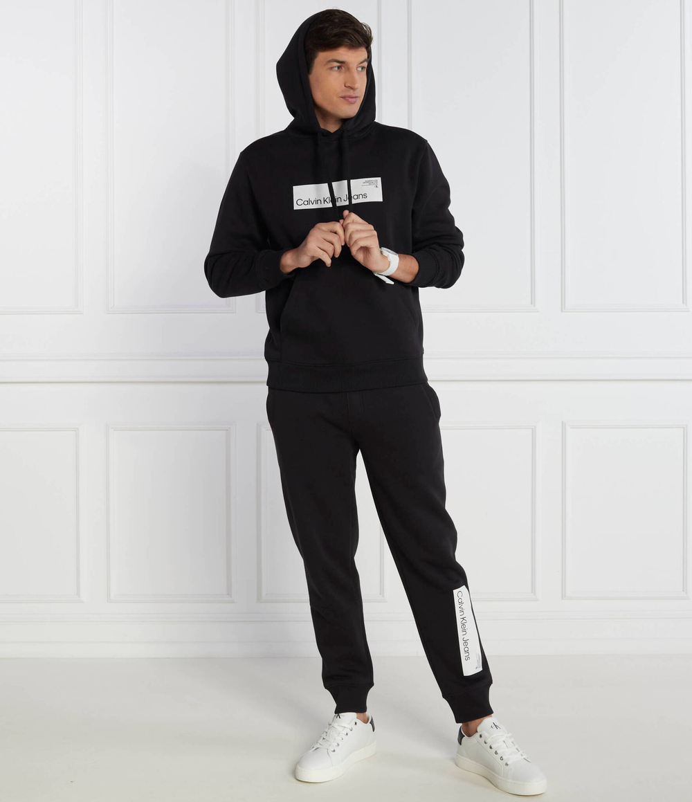Худи HYPER REAL BOX LOGO CALVIN KLEIN JEANS - черный(J30J324106)