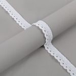 Кружево шитьё п/э+х/б 26 мм / 9±0.2 метров, Турция, белый, Gamma GYEM-2600