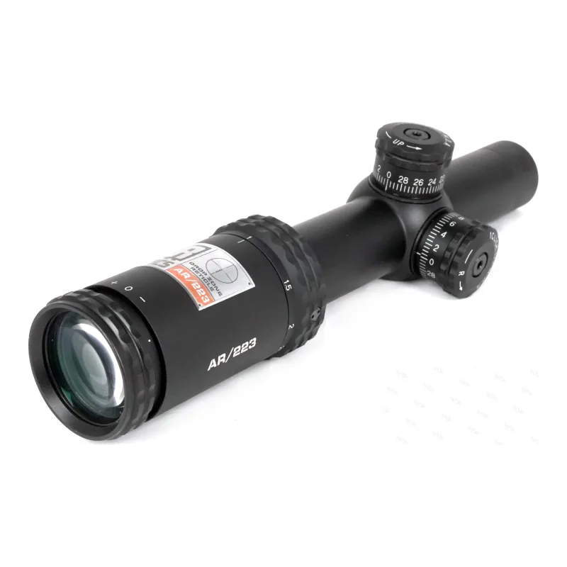 Оптический прицел Bushnell AR OPTICS 1-4x24 (AR91424) - вид сбоку со стороны окуляра и барабанчиков ввода поправок