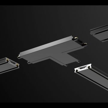 Соединитель с токопроводом "T" для низковольтного шинопровода IP20 48V 135210 белый Smal Novotech