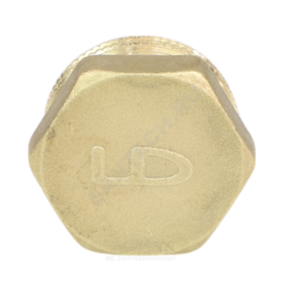 Заглушка латунь Ду 25 (1") НР LD LD.65.505.25