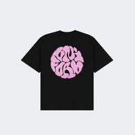 Футболка UNIFORM Heavy Bubble Blur, черный/розовый
