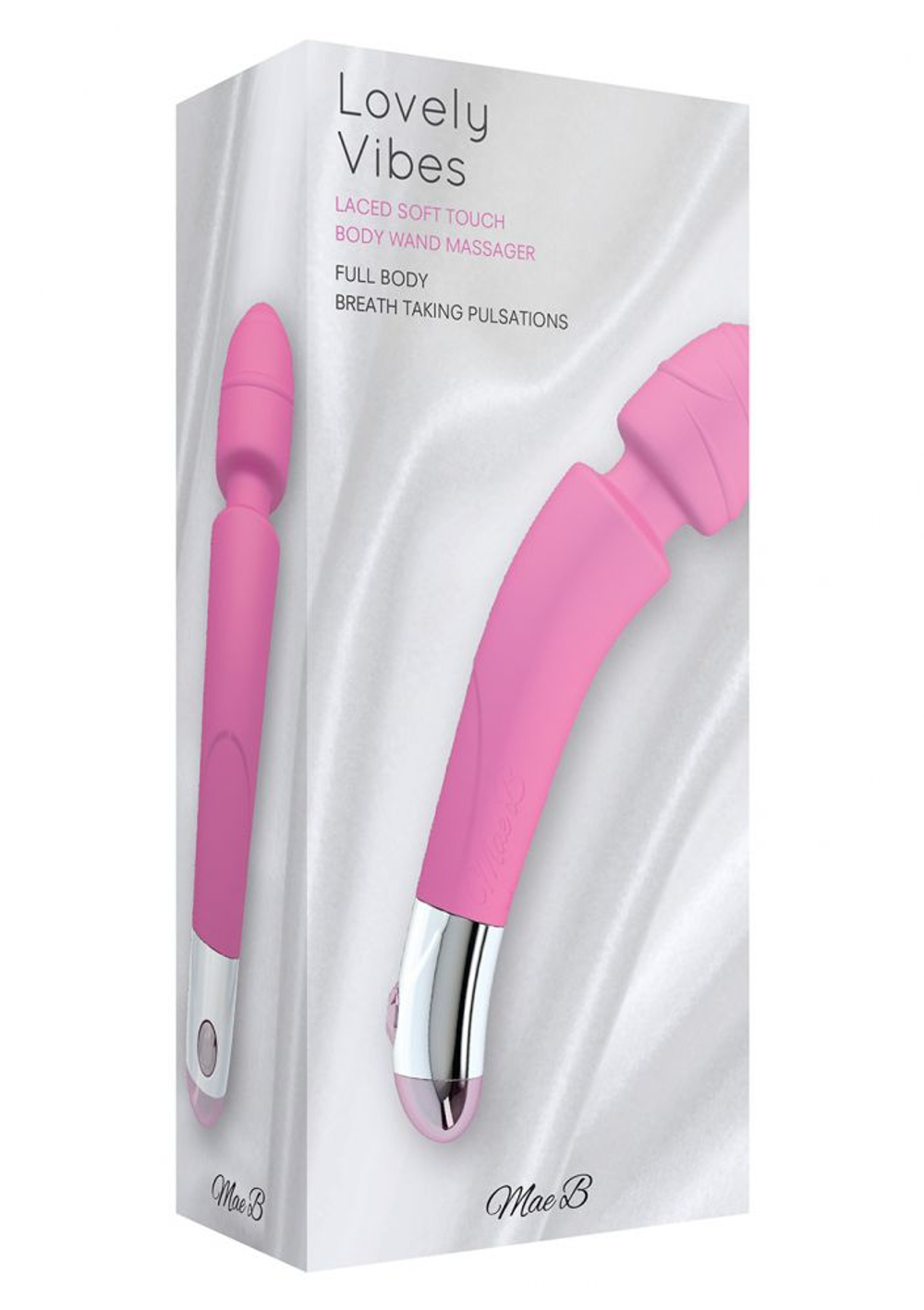 Розовый вибромассажер Soft Touch Body Wand - 20 см. (Цвет: розовый)