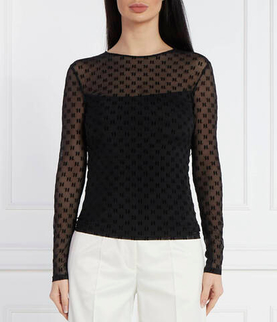 Блузка kl mesh Karl Lagerfeld - черный(240W1730)