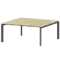 Бенч двойной на 2 рабочих места на металлокаркасе НТМП.П.Б2-160  1600x1496x750 Аргентум-МП