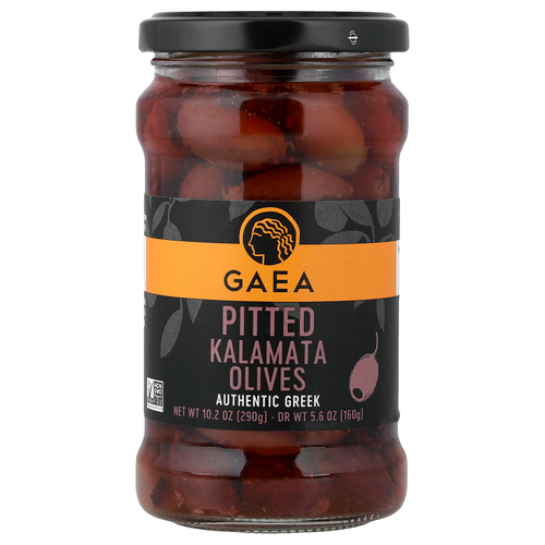 Gaea, Оливки каламаты без косточек, 290 г (10,2 унции)