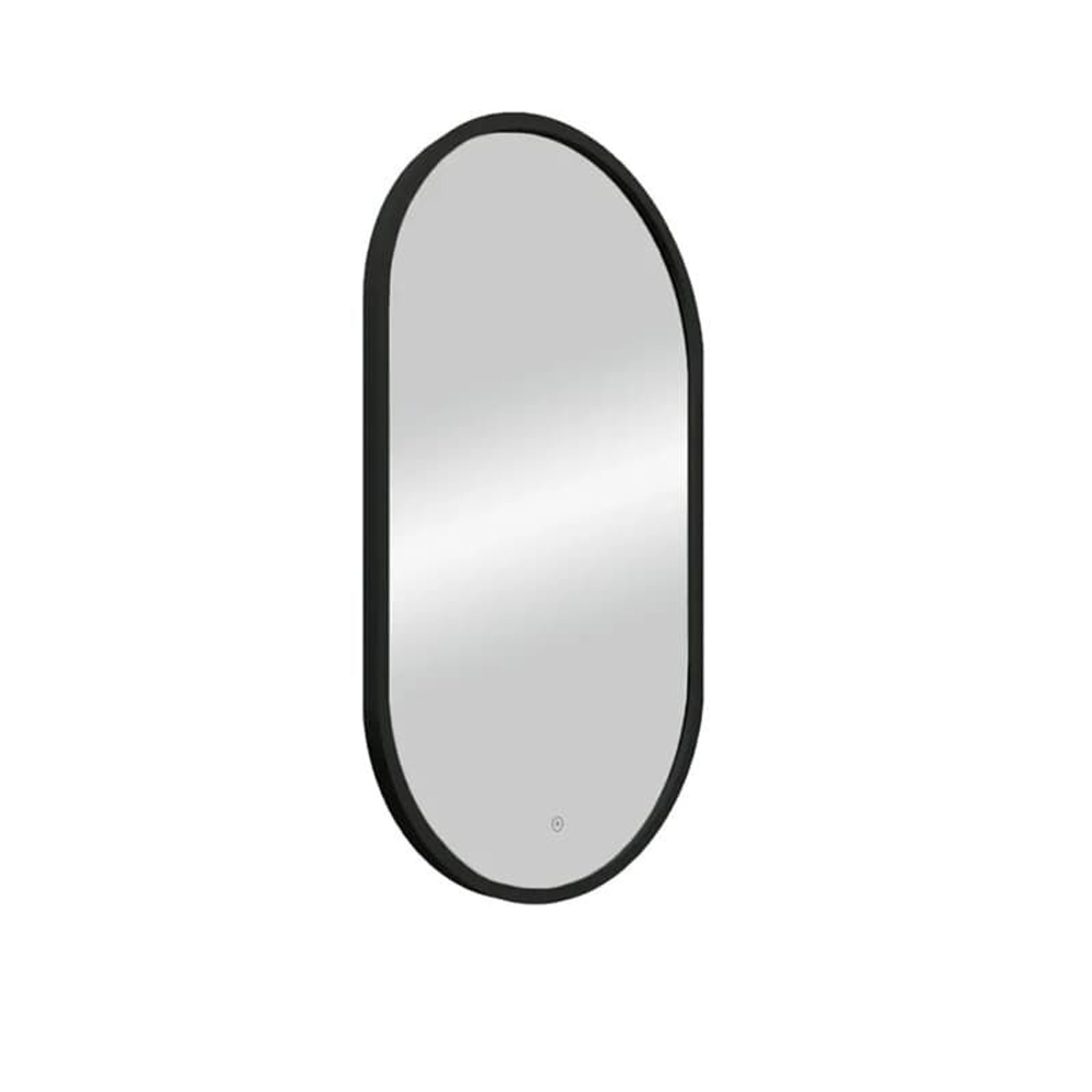 Зеркало Prime Black Led 450х800 в МДФ раме