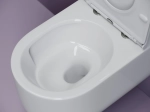 Унитаз подвесной Ceramicanova Аличе (Alice) CN4017T торнадо, с сиденьем микролифт, белый